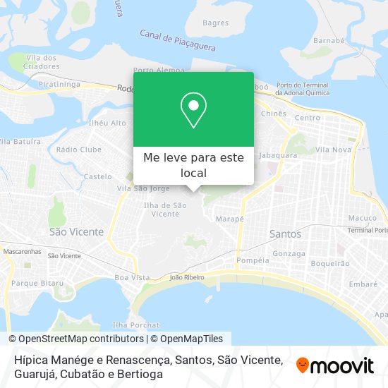 Hípica Manége e Renascença mapa