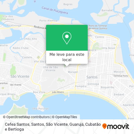 Cefea Santos mapa