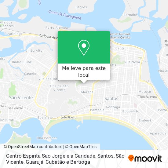 Centro Espirita Sao Jorge e a Caridade mapa