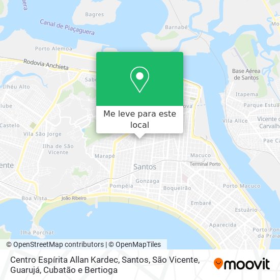 Centro Espírita Allan Kardec mapa