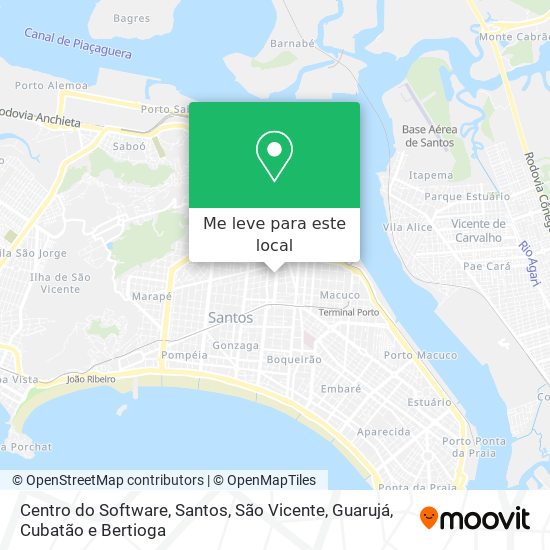 Centro do Software mapa