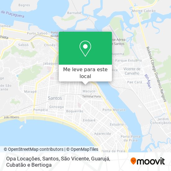 Opa Locações mapa