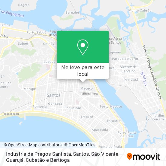 Industria de Pregos Santista mapa