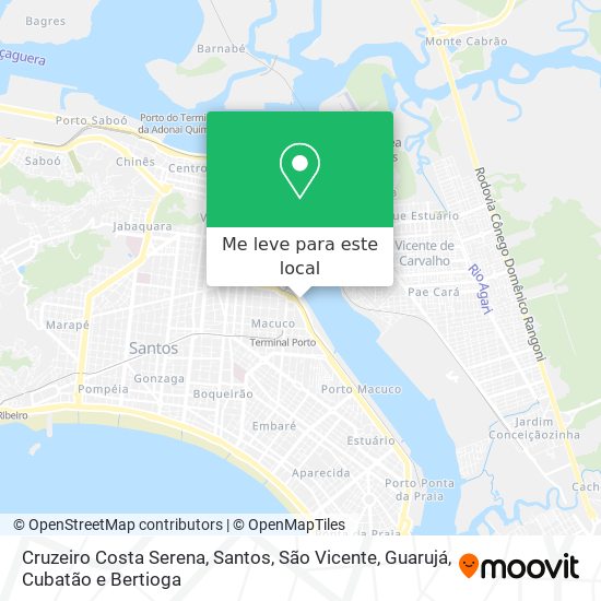 Cruzeiro Costa Serena mapa