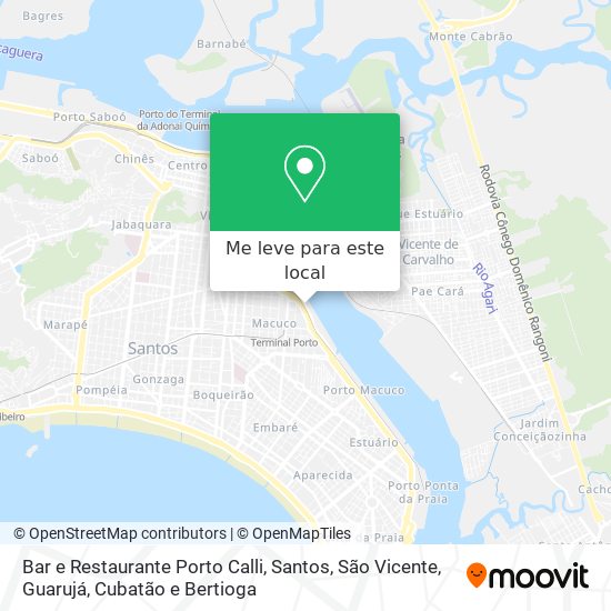Bar e Restaurante Porto Calli mapa