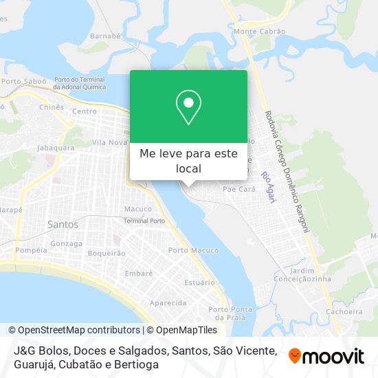 J&G Bolos, Doces e Salgados mapa