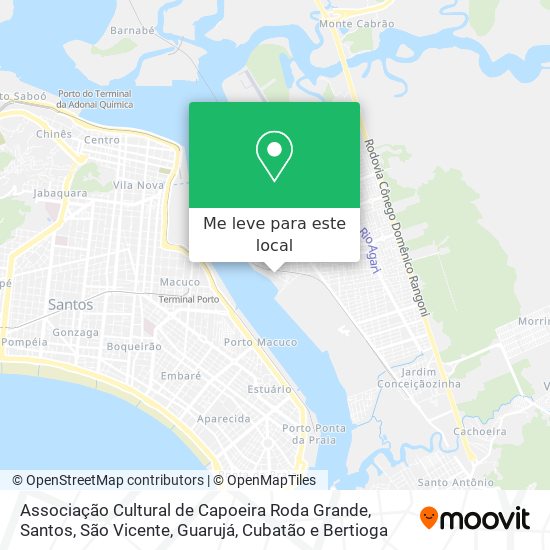 Associação Cultural de Capoeira Roda Grande mapa
