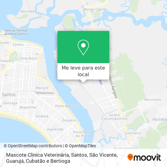 Mascote Clínica Veterinária mapa