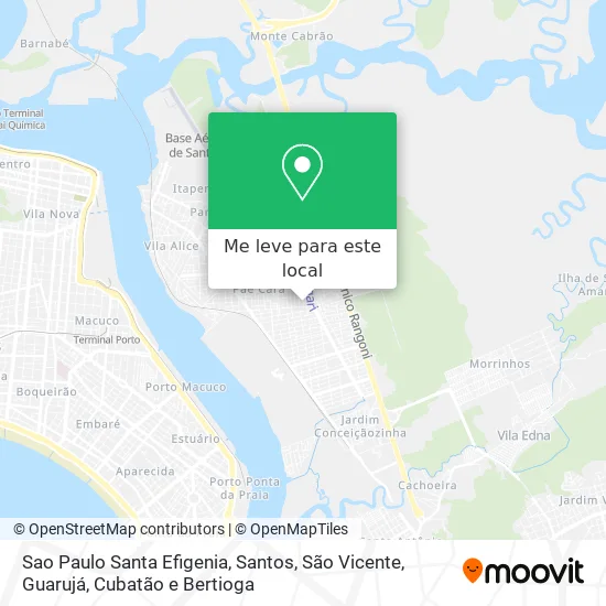 Sao Paulo Santa Efigenia mapa