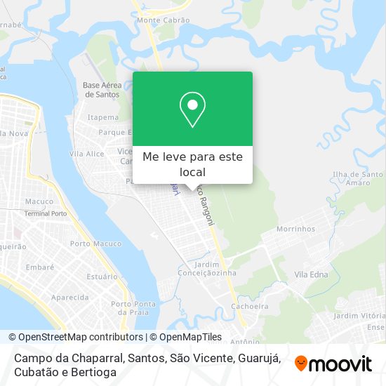 Campo da Chaparral mapa