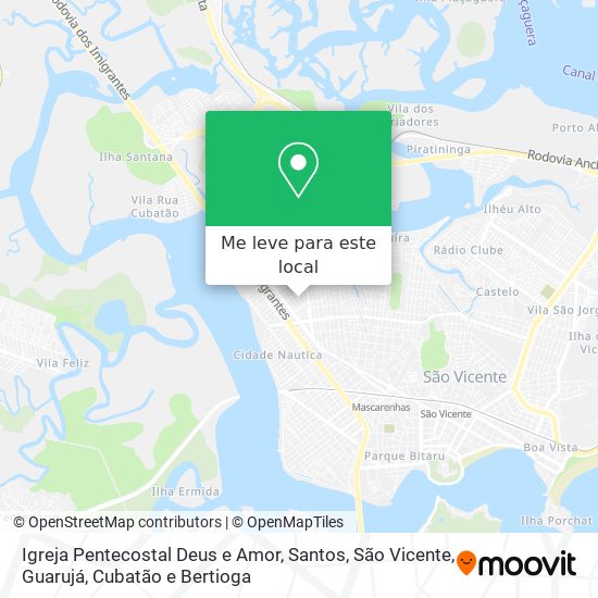 Igreja Pentecostal Deus e Amor mapa