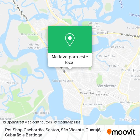 Pet Shop Cachorrão mapa