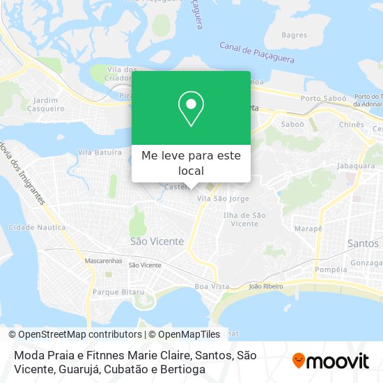 Moda Praia e Fitnnes Marie Claire mapa
