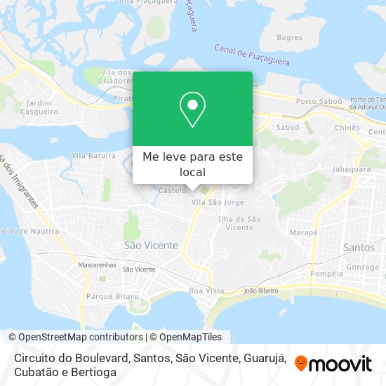 Circuito do Boulevard mapa