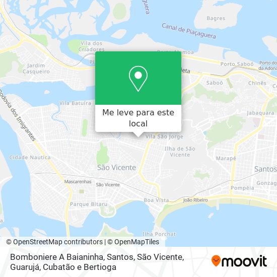 Bomboniere A Baianinha mapa