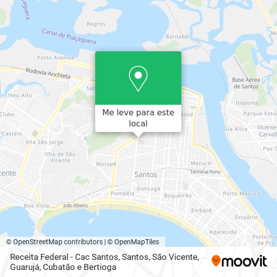 Receita Federal - Cac Santos mapa