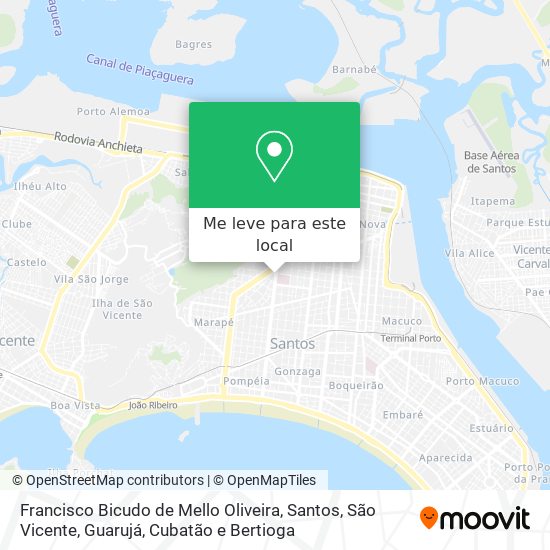 Francisco Bicudo de Mello Oliveira mapa
