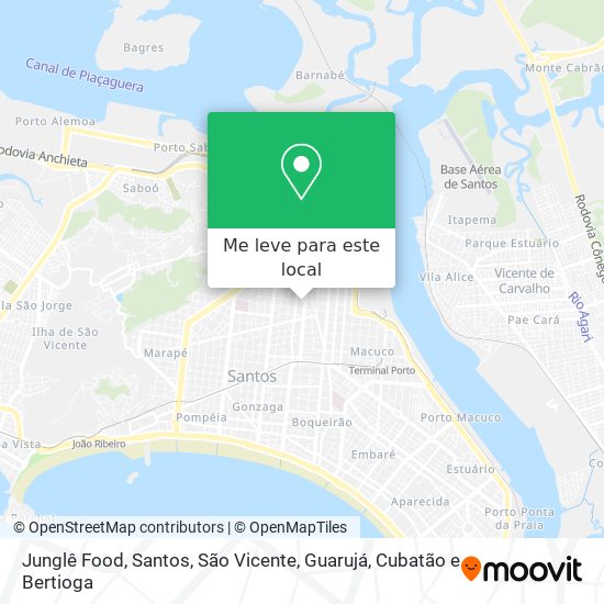 Junglê Food mapa