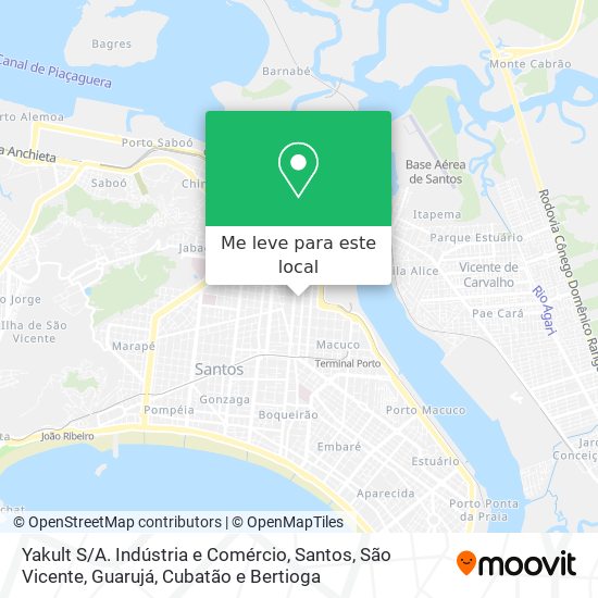 Yakult S / A. Indústria e Comércio mapa