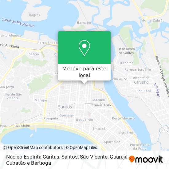Núcleo Espírita Cáritas mapa