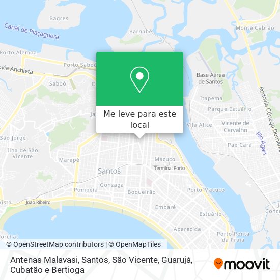 Antenas Malavasi mapa