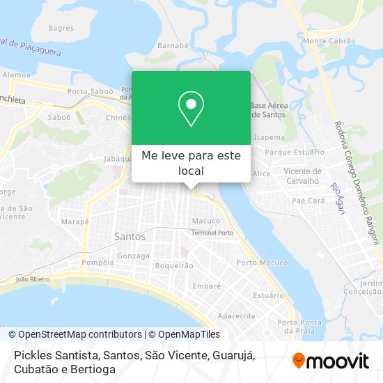 Pickles Santista mapa