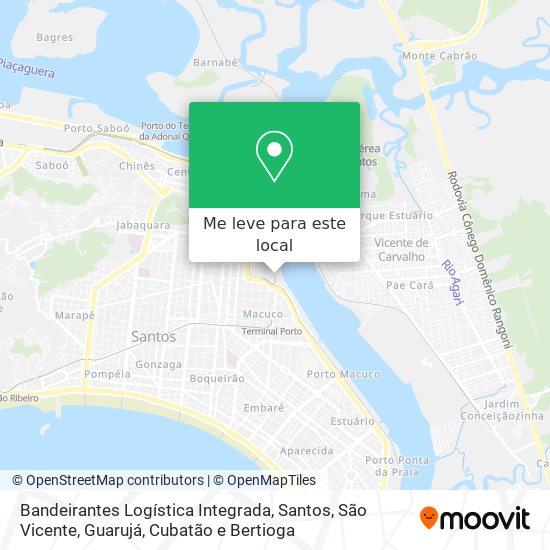 Bandeirantes Logística Integrada mapa