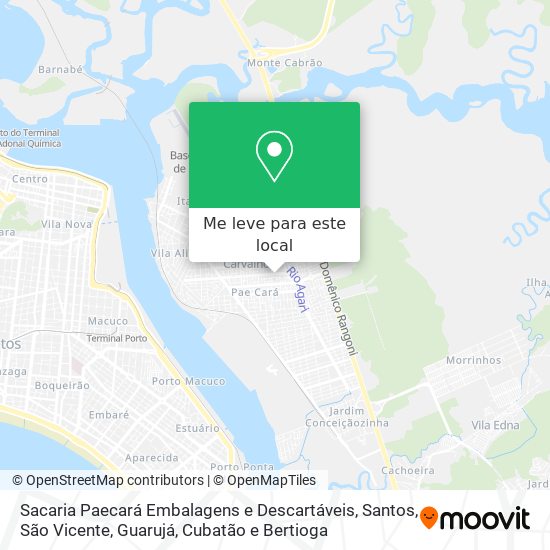 Sacaria Paecará Embalagens e Descartáveis mapa