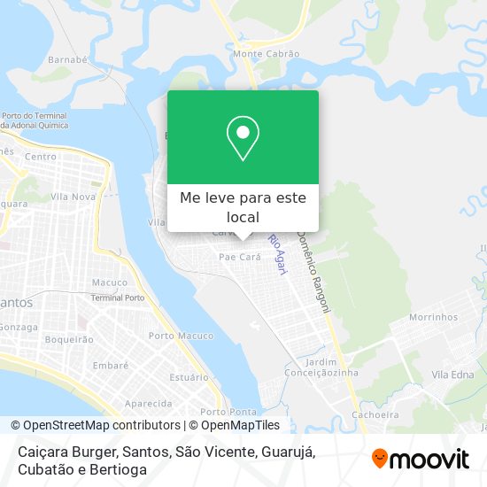 Caiçara Burger mapa