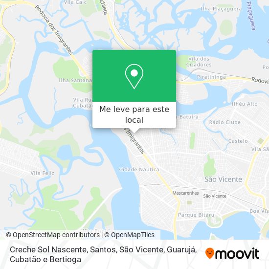 Creche Sol Nascente mapa