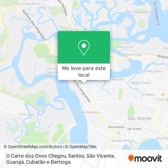 O Carro dos Ovos Chegou mapa