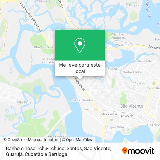 Banho e Tosa Tchu-Tchuco mapa