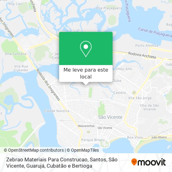 Zebrao Materiais Para Construcao mapa