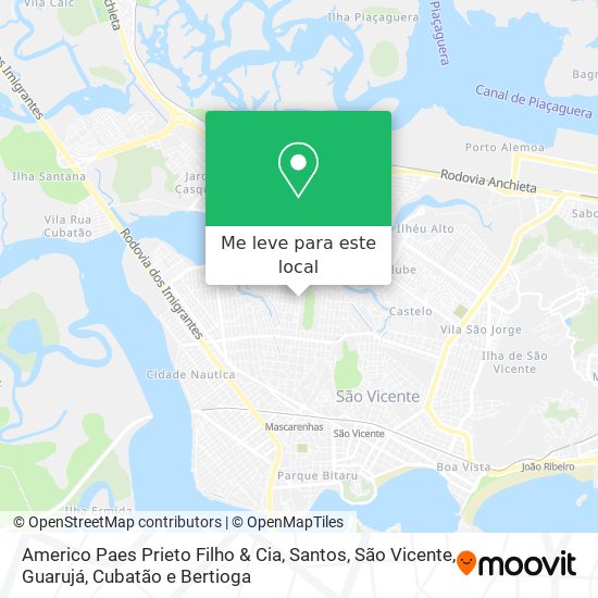 Americo Paes Prieto Filho & Cia mapa