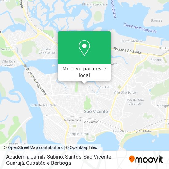 Academia Jamily Sabino mapa