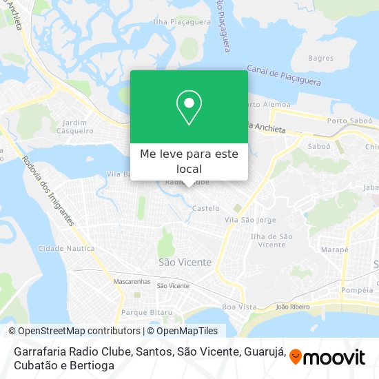 Garrafaria Radio Clube mapa