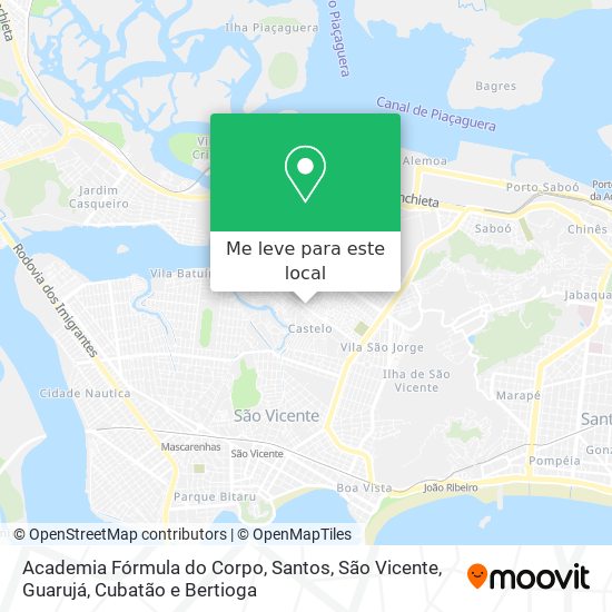 Academia Fórmula do Corpo mapa