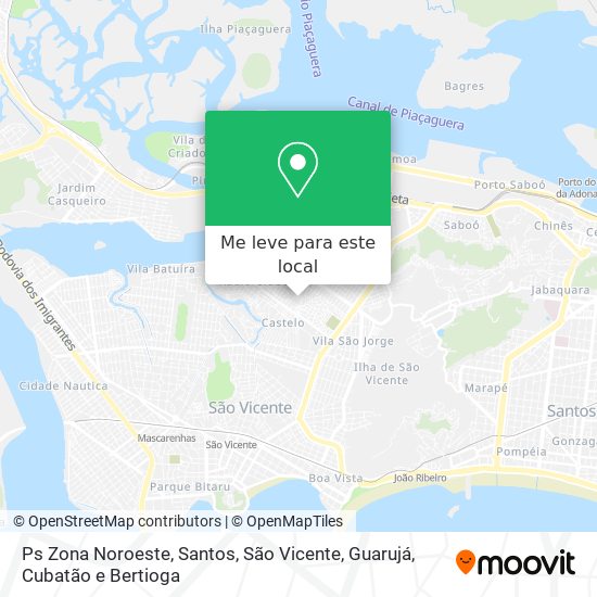 Ps Zona Noroeste mapa