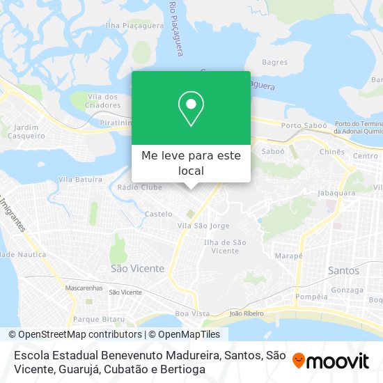 Escola Estadual Benevenuto Madureira mapa