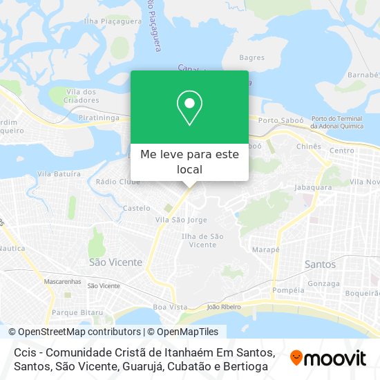 Ccis - Comunidade Cristã de Itanhaém Em Santos mapa