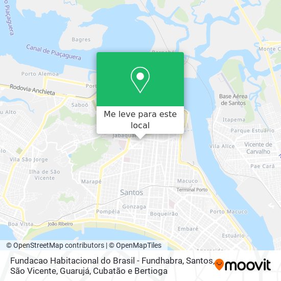 Fundacao Habitacional do Brasil - Fundhabra mapa
