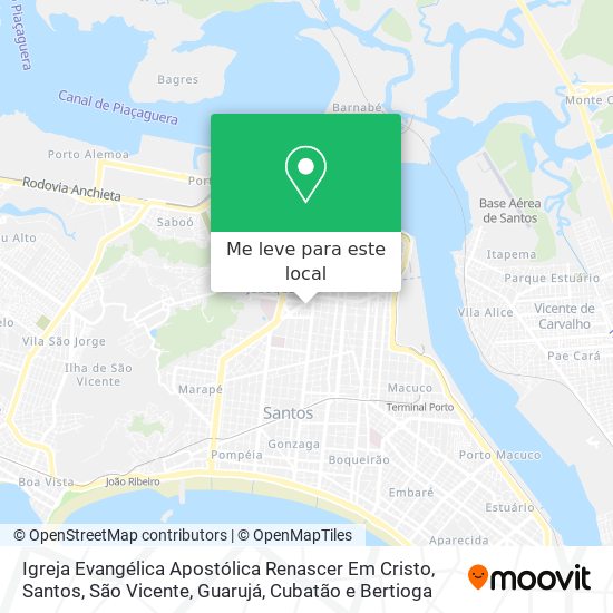 Igreja Evangélica Apostólica Renascer Em Cristo mapa