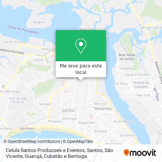 Celula Santos Producoes e Eventos mapa