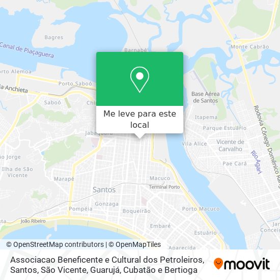 Associacao Beneficente e Cultural dos Petroleiros mapa