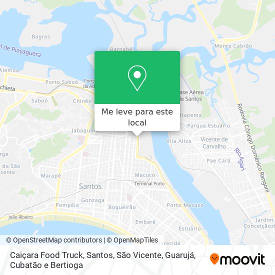 Caiçara Food Truck mapa