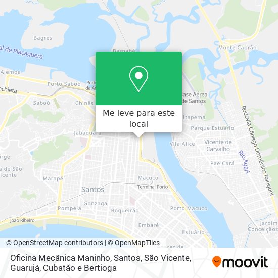 Oficina Mecânica Maninho mapa
