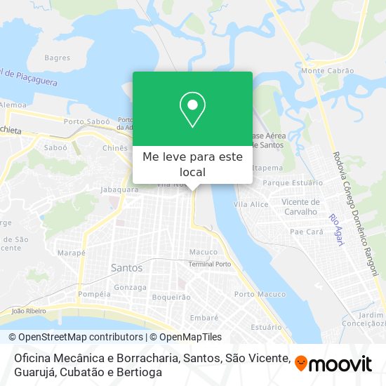 Oficina Mecânica e Borracharia mapa