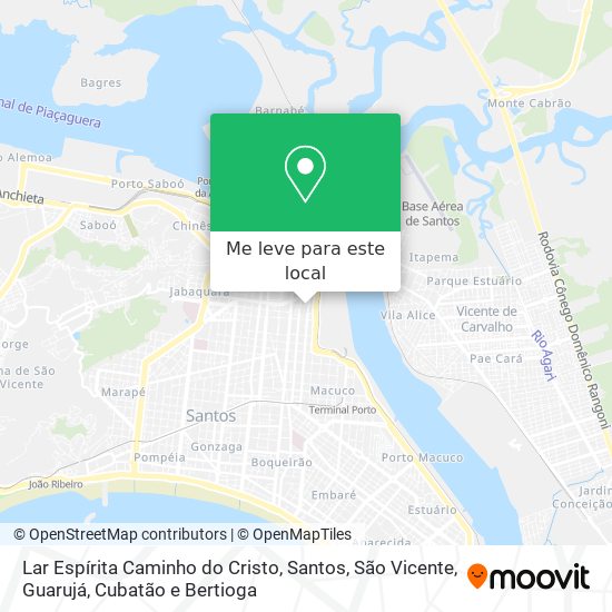 Lar Espírita Caminho do Cristo mapa