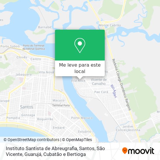 Instituto Santista de Abreugrafia mapa
