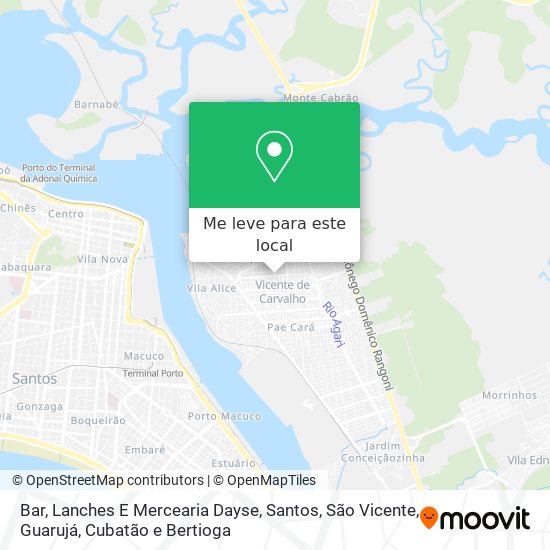 Bar, Lanches E Mercearia Dayse mapa